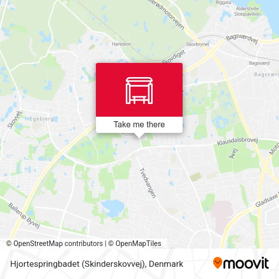 Hjortespringbadet (Skinderskovvej) map
