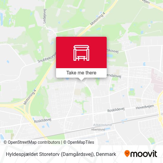 Hyldespjældet Storetorv (Damgårdsvej) map