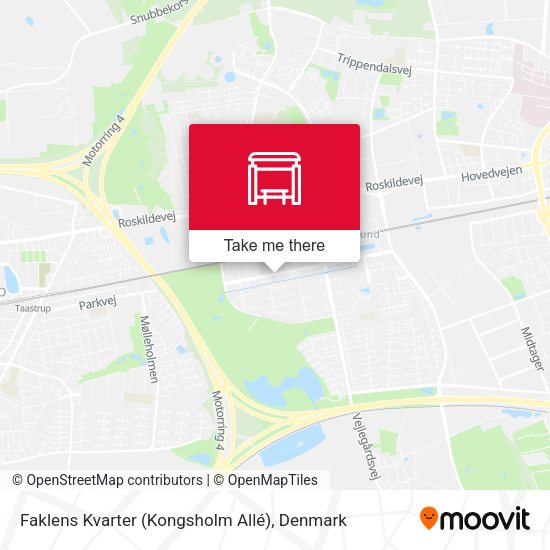 Faklens Kvarter (Kongsholm Allé) map