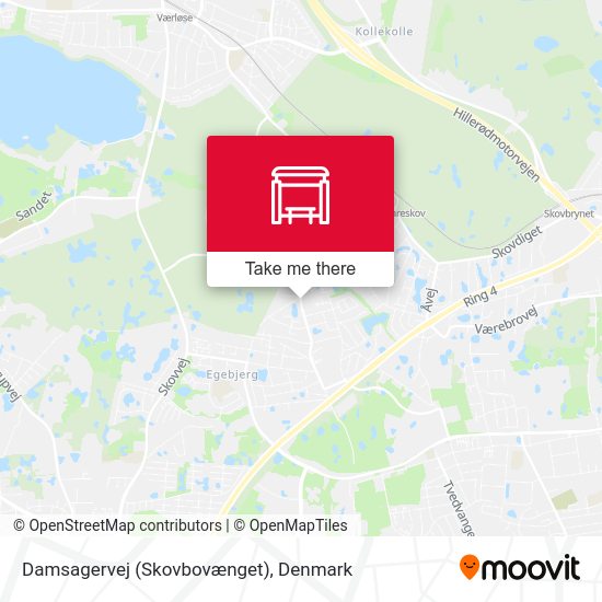 Damsagervej (Skovbovænget) map