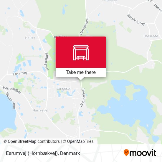Esrumvej (Hornbækvej) map