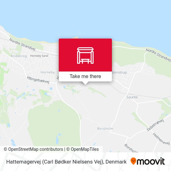 Hattemagervej (Carl Bødker Nielsens Vej) map