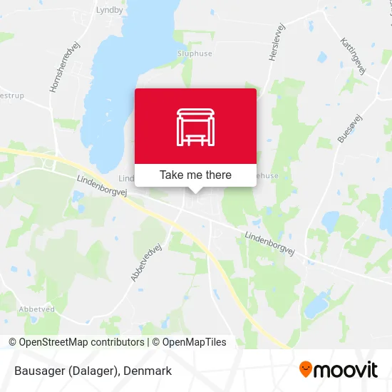 Bausager (Dalager) map