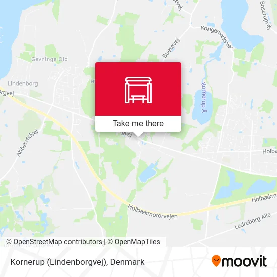 Kornerup (Lindenborgvej) map