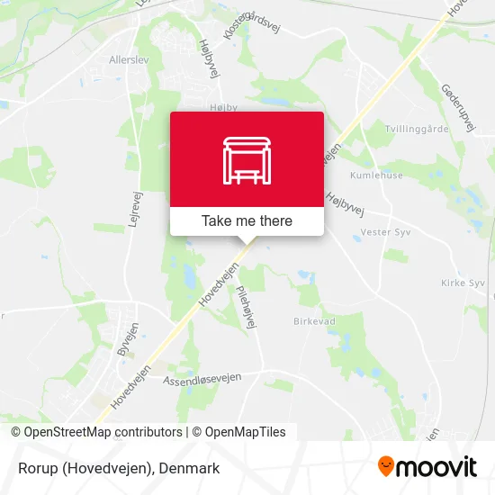 Rorup (Hovedvejen) map