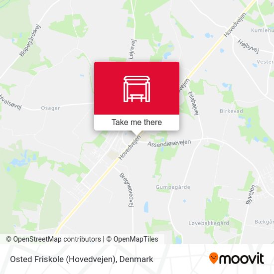 Osted Friskole (Hovedvejen) map