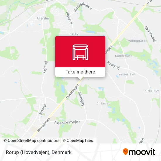 Rorup (Hovedvejen) map