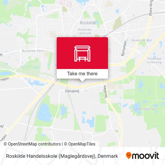 Roskilde Handelsskole (Maglegårdsvej) map