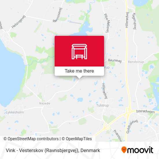 Vink - Vesterskov (Ravnsbjergvej) map