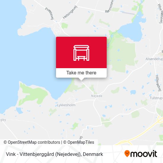 Vink - Vittenbjerggård (Nejedevej) map