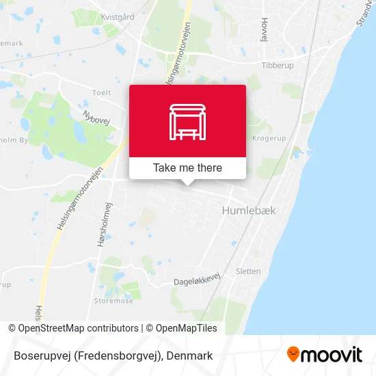 Boserupvej (Fredensborgvej) map