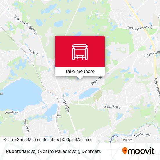 Rudersdalsvej (Vestre Paradisvej) map