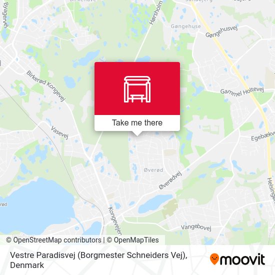 Vestre Paradisvej (Borgmester Schneiders Vej) map