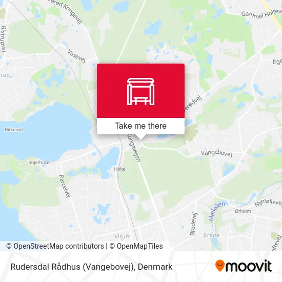 Rudersdal Rådhus (Vangebovej) map