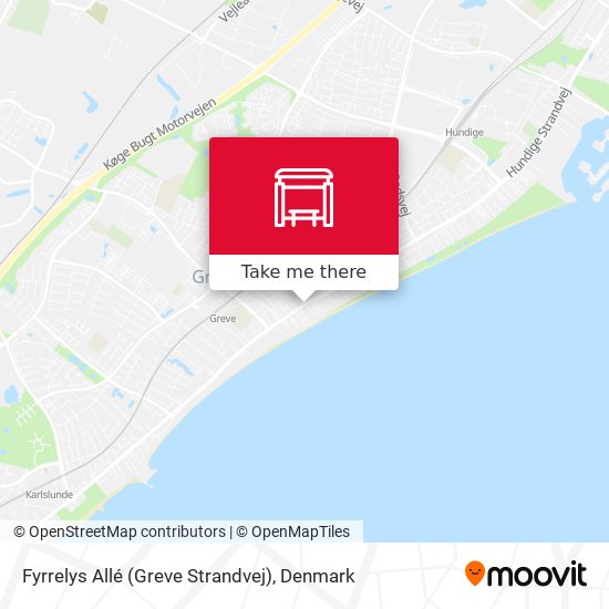 Fyrrelys Allé (Greve Strandvej) map