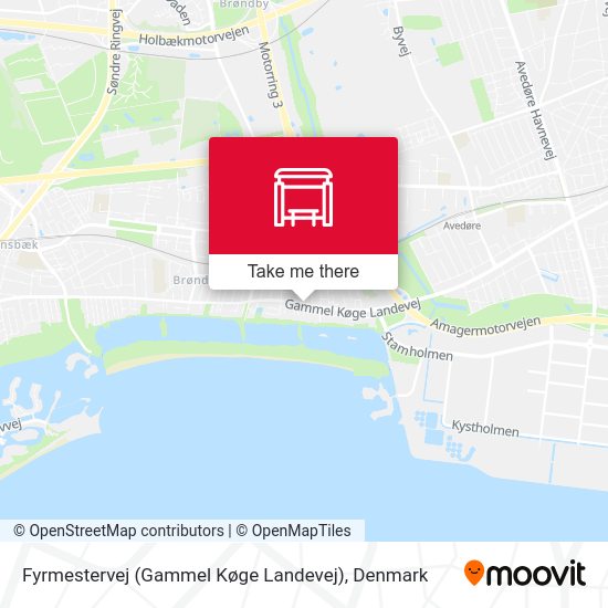 Fyrmestervej (Gammel Køge Landevej) map