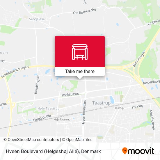 Hveen Boulevard (Helgeshøj Allé) map