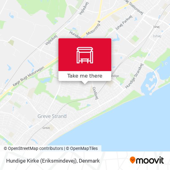 How get to Hundige Kirke (Eriksmindevej) in Greve Bus Train?