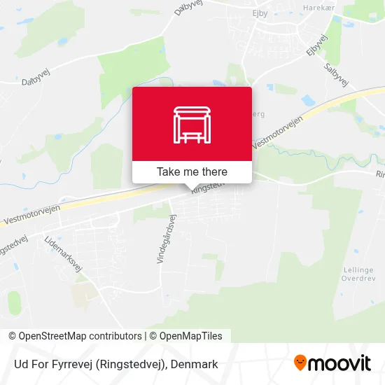 Ud For Fyrrevej (Ringstedvej) map