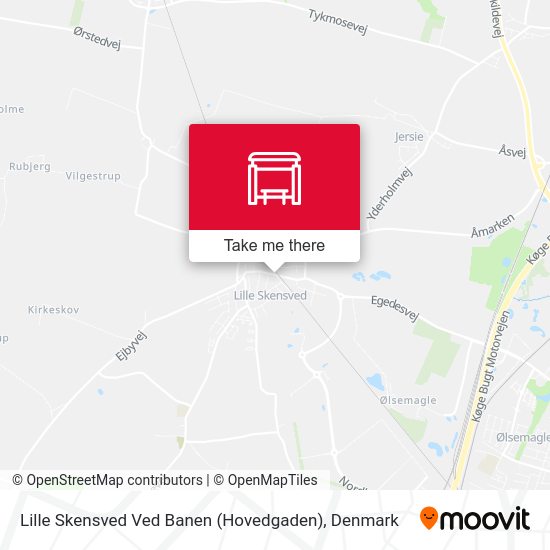 Lille Skensved Ved Banen (Hovedgaden) map