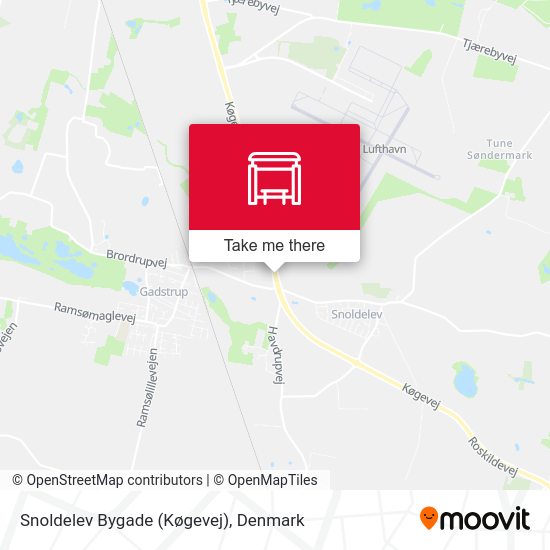 Snoldelev Bygade (Køgevej) map