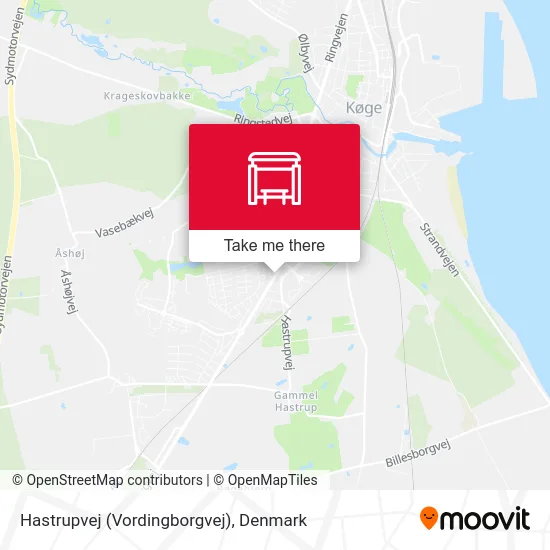 Hastrupvej (Vordingborgvej) map