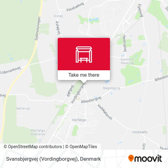 Svansbjergvej (Vordingborgvej) map