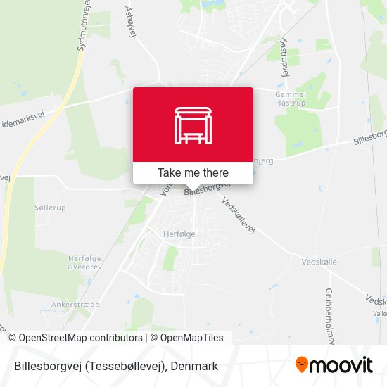 Billesborgvej (Tessebøllevej) map