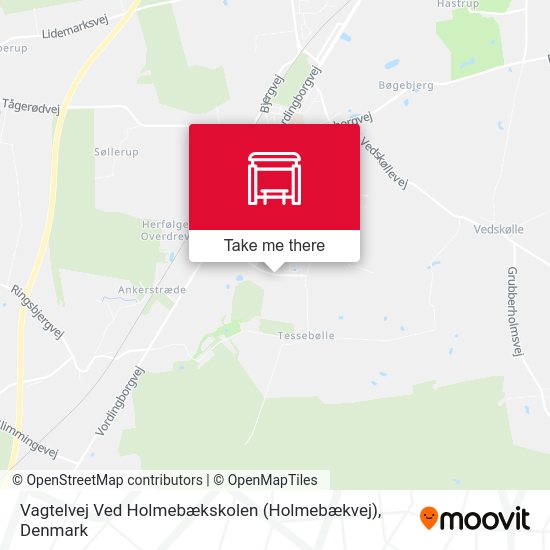 Vagtelvej Ved Holmebækskolen (Holmebækvej) map