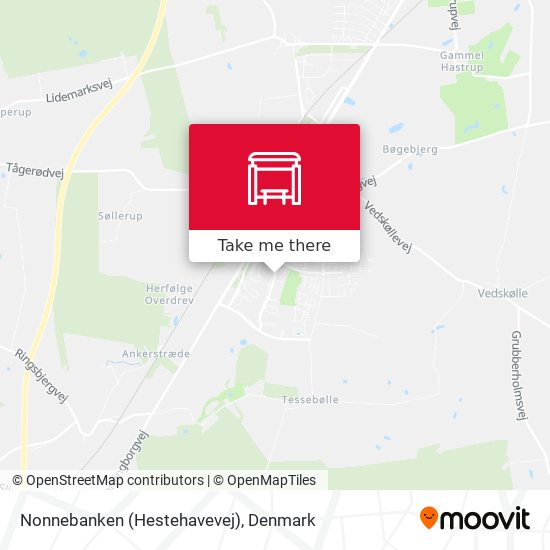 Nonnebanken (Hestehavevej) map