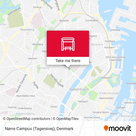 Nørre Campus (Tagensvej) map