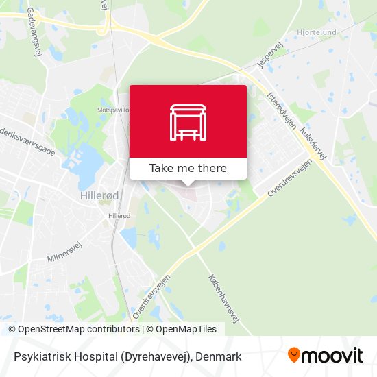 Psykiatrisk Hospital (Dyrehavevej) map