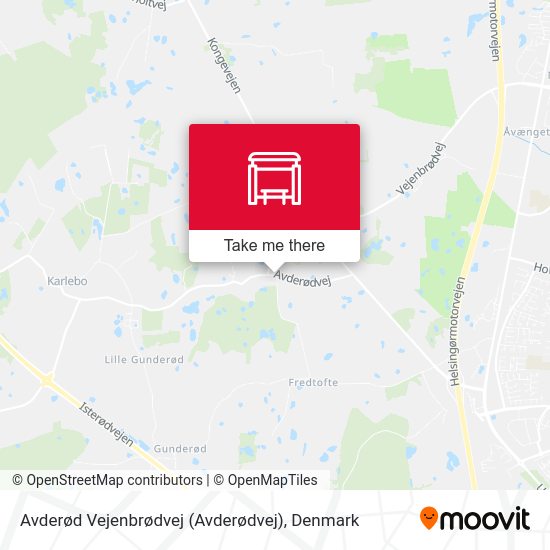 Avderød Vejenbrødvej (Avderødvej) map