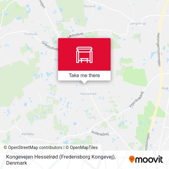 Kongevejen Hesselrød (Fredensborg Kongevej) map