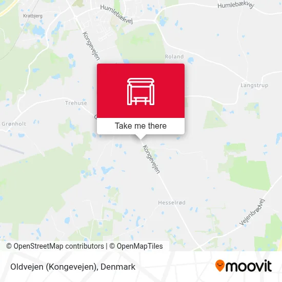 Oldvejen (Kongevejen) map