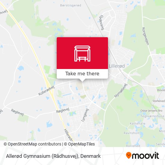 Allerød Gymnasium (Rådhusvej) map