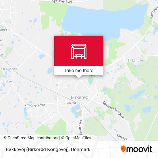 Bakkevej (Birkerød Kongevej) map