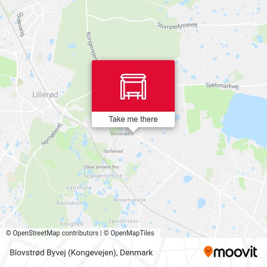 Blovstrød Byvej (Kongevejen) map