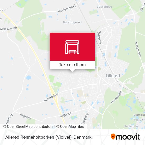 Allerød Rønneholtparken (Violvej) map