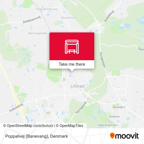 Poppelvej (Banevang) map