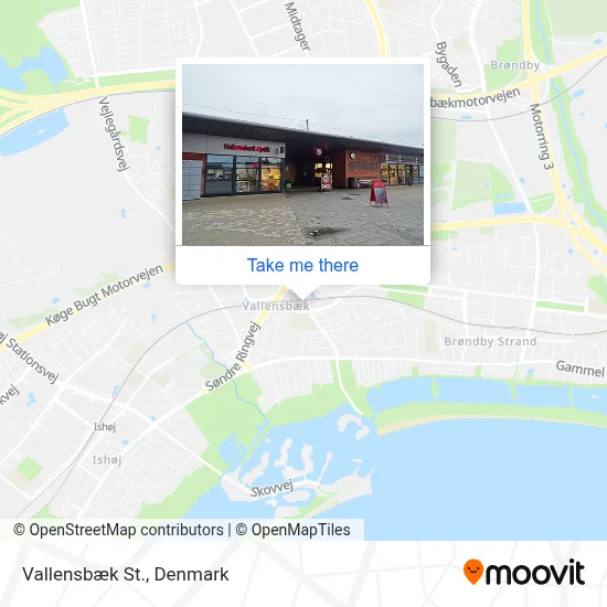 Vallensbæk St. map