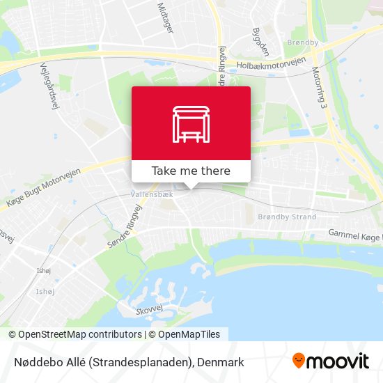 Nøddebo Allé (Strandesplanaden) map