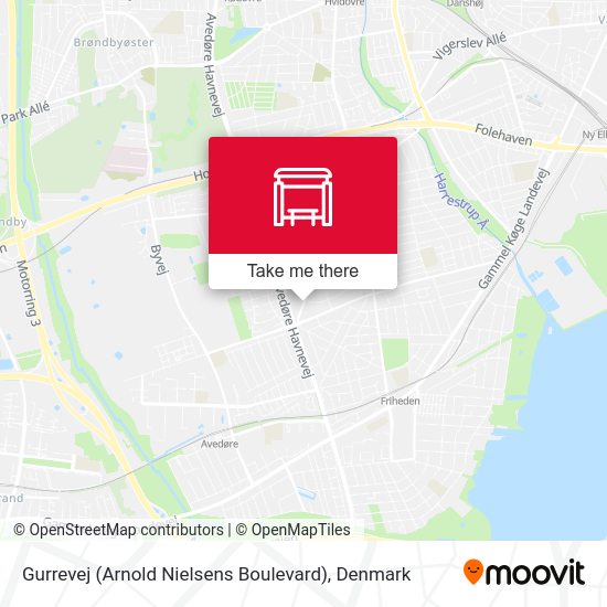 Gurrevej (Arnold Nielsens Boulevard) map