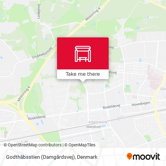 Godthåbsstien (Damgårdsvej) map