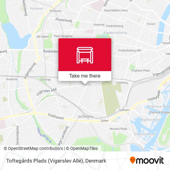 Toftegårds Plads (Vigerslev Allé) map