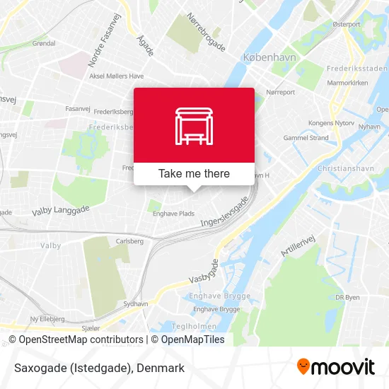 Saxogade (Istedgade) map