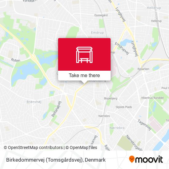 Birkedommervej (Tomsgårdsvej) map