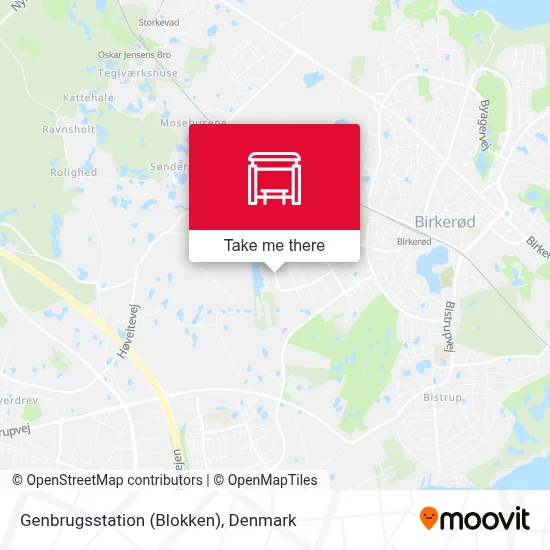 Genbrugsstation (Blokken) map