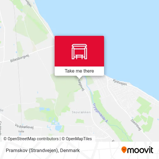 Pramskov (Strandvejen) map