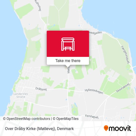 Over Dråby Kirke (Møllevej) map